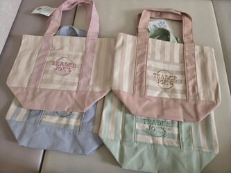 $42 for 4 of  Trader Joe’s Limited Edition Mini Canvas Tote Bags