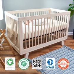 Naturepedic Breathable Organic 2-Stage Baby Crib Mattress