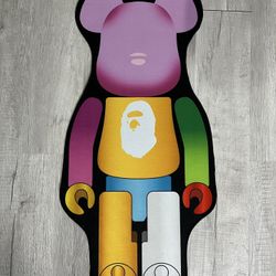 Bape Bearbrick Rug 3ftx1.5ft Brand New 