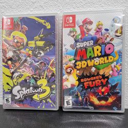 Super Mario 3D World + Bowser's Fury & Splatoon 3 - New Sealed 💥$45 cash ea. or 80 for Both P/U In Modesto