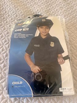 Kids Police Cop Kit Costume Set SM-MD