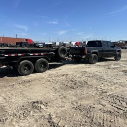 Bobcat And Trailer 