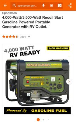 Sportsman 4000 Watts Generator