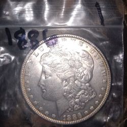 1886 Morgan Dollar Coin Uncirculated 