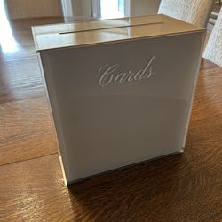 Wedding card drop box