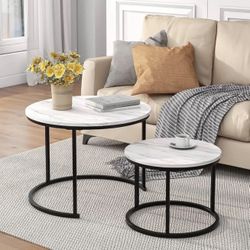 Nesting Round Coffee Table Set
