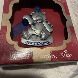 Gloria Duchin, Inc September Bear Christmas Ornament