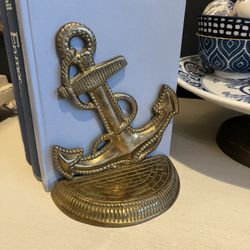Beautiful Brass Anchor Bookends - See Description 