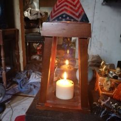 Old Wooden Lantern Wind Proof For Light 🕯️ Candle 🪔 Lamp 