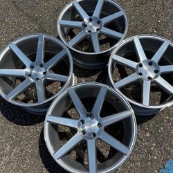 20” Dodge Charger Challenger 5X115 Wheels Rims Like New We Finance Set Niche Staggered 