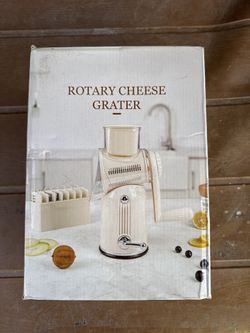 New Rotary Cheese Grater with 5 Drum Blades