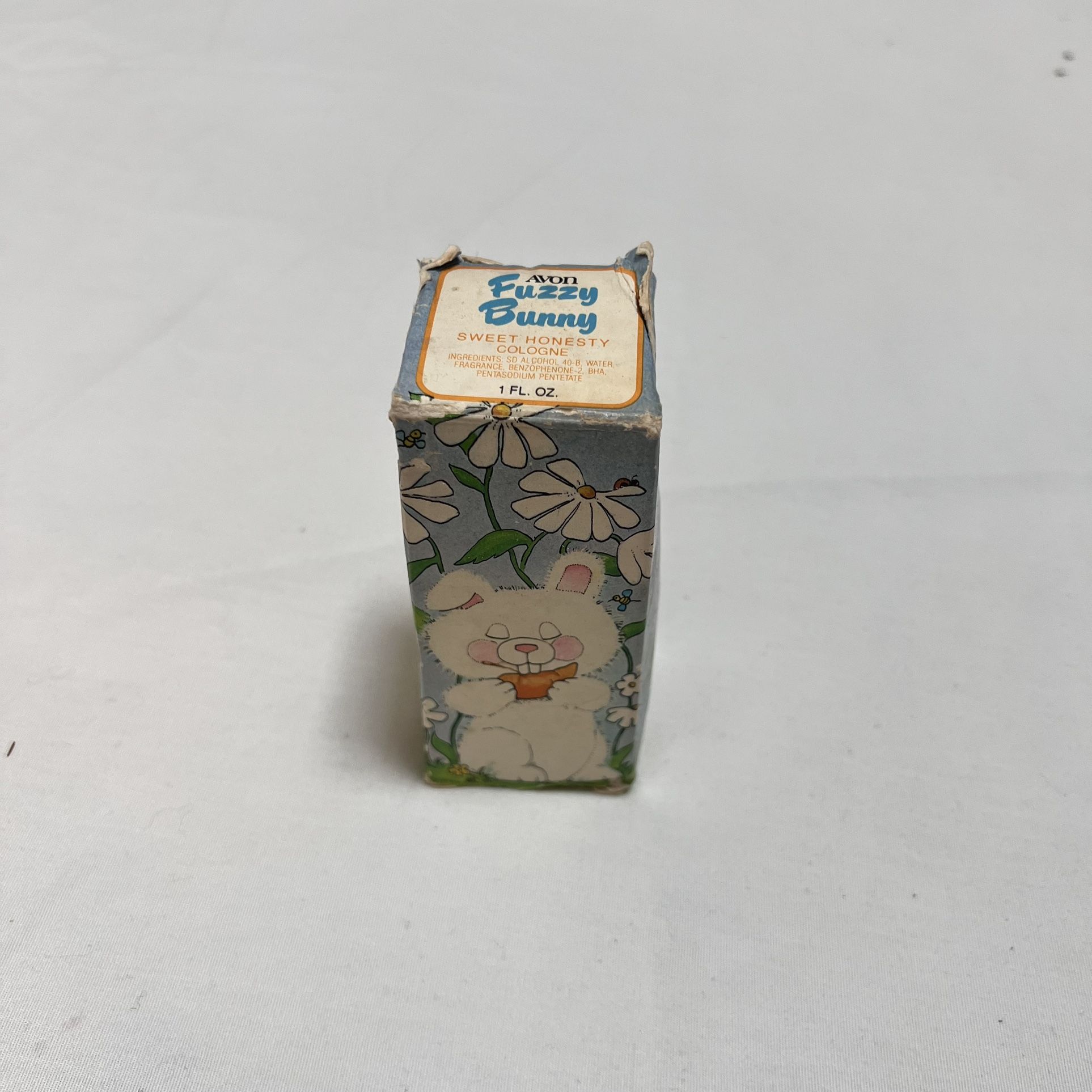 Vintage 1970s Avon Fuzzy Bunny Sweet Honesty Cologne  