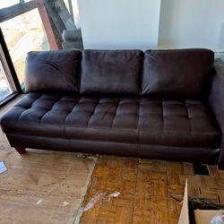 New Brown Leather couch