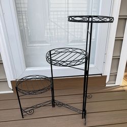 Metal Folding Plant Stand 3 Tier