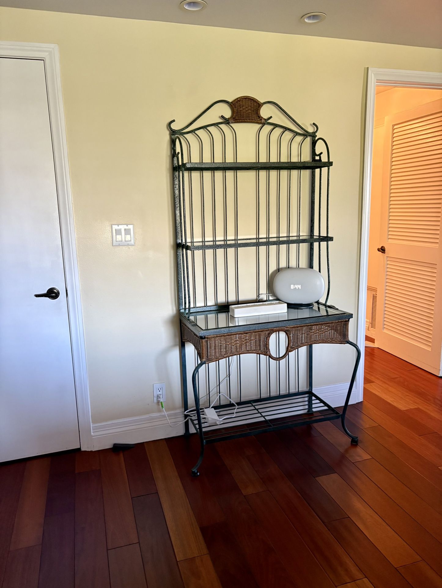  Vintage Metal & Wicker Bakers Rack – $50 (Culver City)