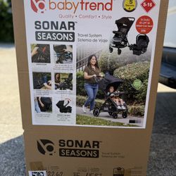 Baby Trend Sonar Seasons Travel System – Brand New & Sealed