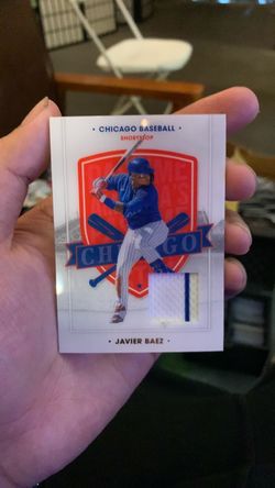 Javier Baez Chicago Baseball Jersey Relic Card