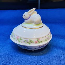 Vintage Lenox Easter Egg Trinket Box “ The Rabbit” 