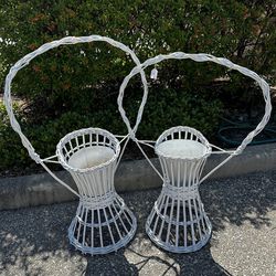 Wicker Plant Stands 