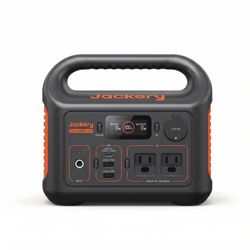 Jackery E300New Portable Power Station, 290Wh Backup LiFePO4 Battery, Solar Generator for Outdoors Camping Travelling Hunting Blackout