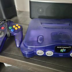 Purple Nintendo 64 Console w\Wrestlemania 2000
