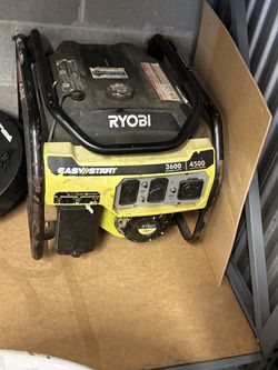 “RYOBI 4500/3600 Watt Portable Gas Generator – Heavy Duty”