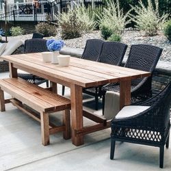 100 % Handcrafted Farmhouse Dining Tables.