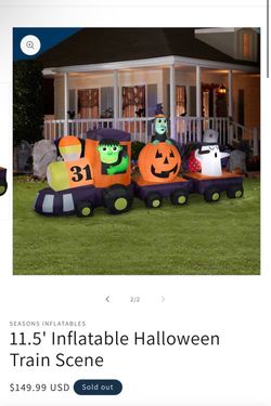 Halloween Train Scene