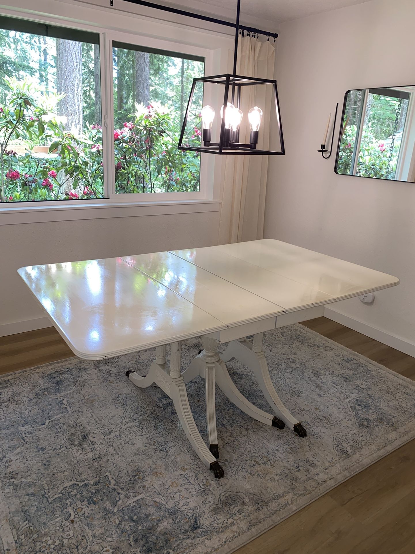 White Antique Dining Table