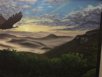 Large Eagle Painting