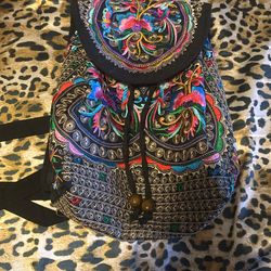 embroidered designed mini backpack!