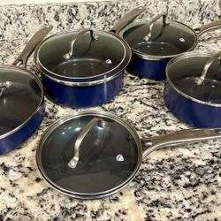 Blue Diamond Pots Pans Lids
