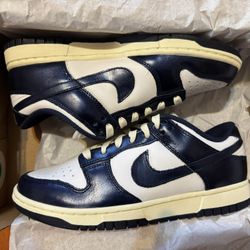 Nike Dunk Low Vintage Navy size 8.5 Women’s / 7 Men’s New  