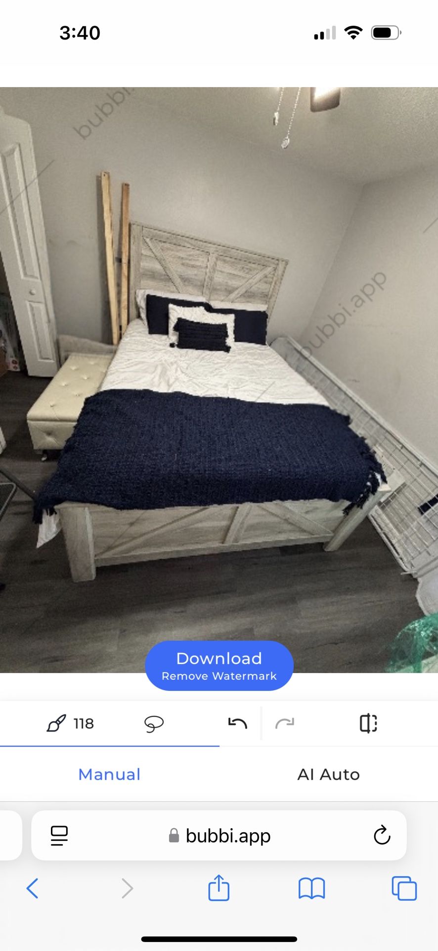 Queen Bed Frame And New Mattress 