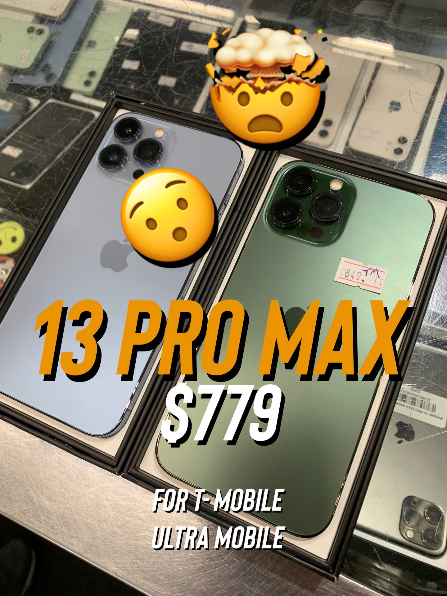 13 PRO MAX AVAILABLE NOW FOR T- MOBILE & ULTRA MOBILE