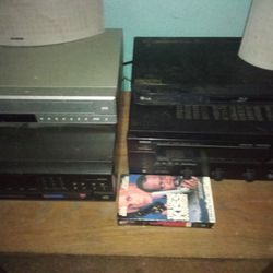 Complete Surround Sound Stereo System W/ VHS, Blue Ray