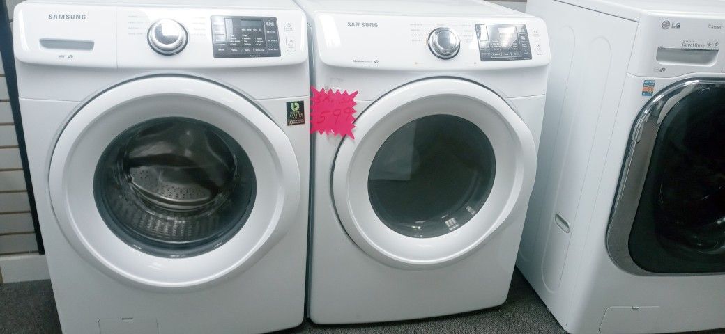 SET SAMSUNG VRT WASHER AND DRYER INCLUDING WARRANTY DELIVERY AVAILABLE