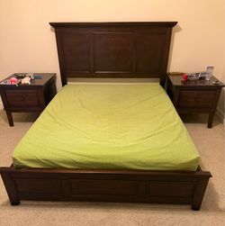 Bed with Side Tables