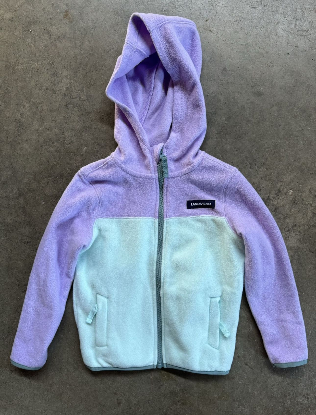 4t Lands' End Kids Fleece Full Zip Jacket with Hood