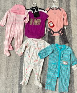 Baby girl clothing size 3-6 months & Jordan set is 12 months