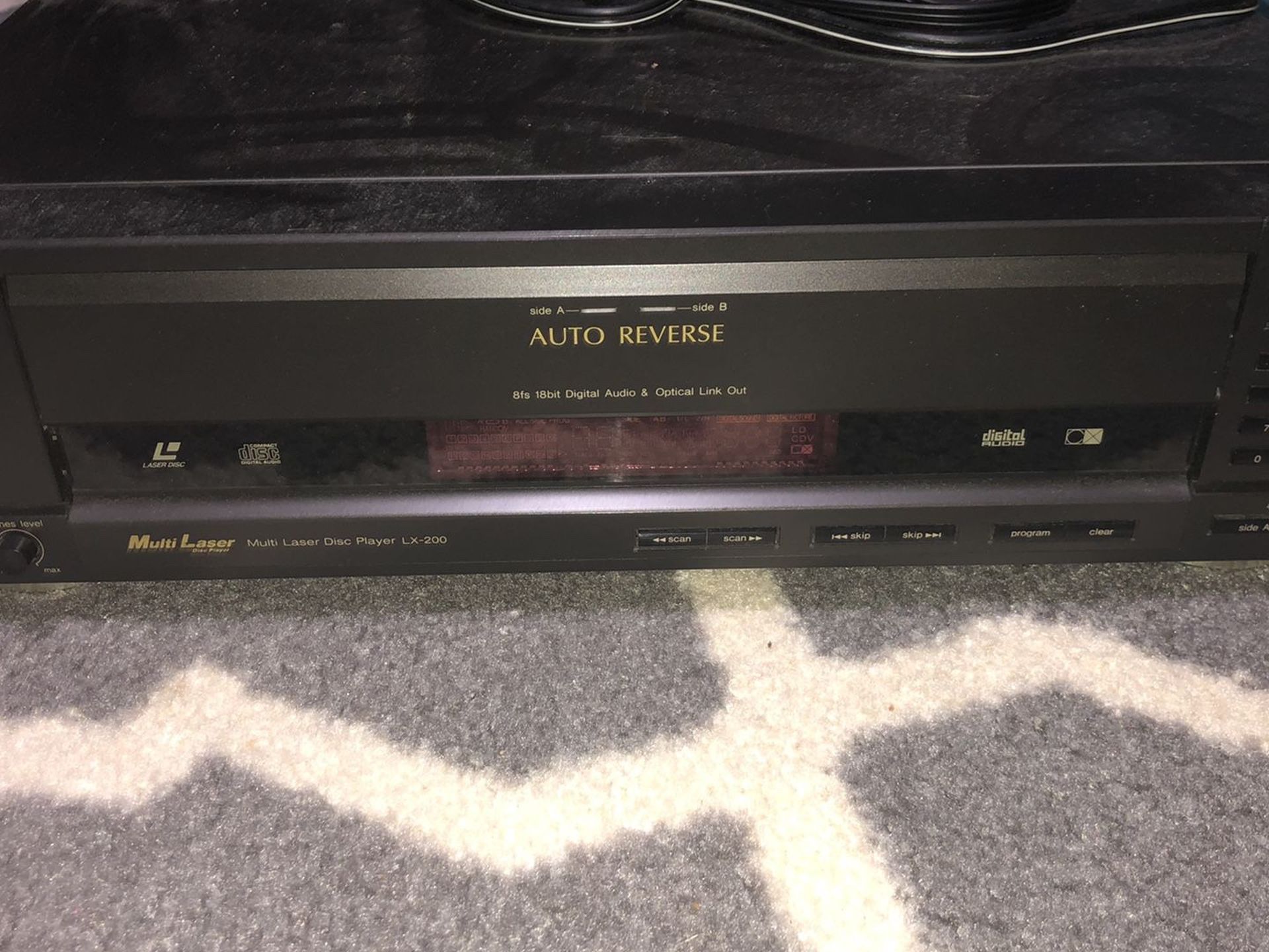 Panasonic Laserdisc Player w/remote