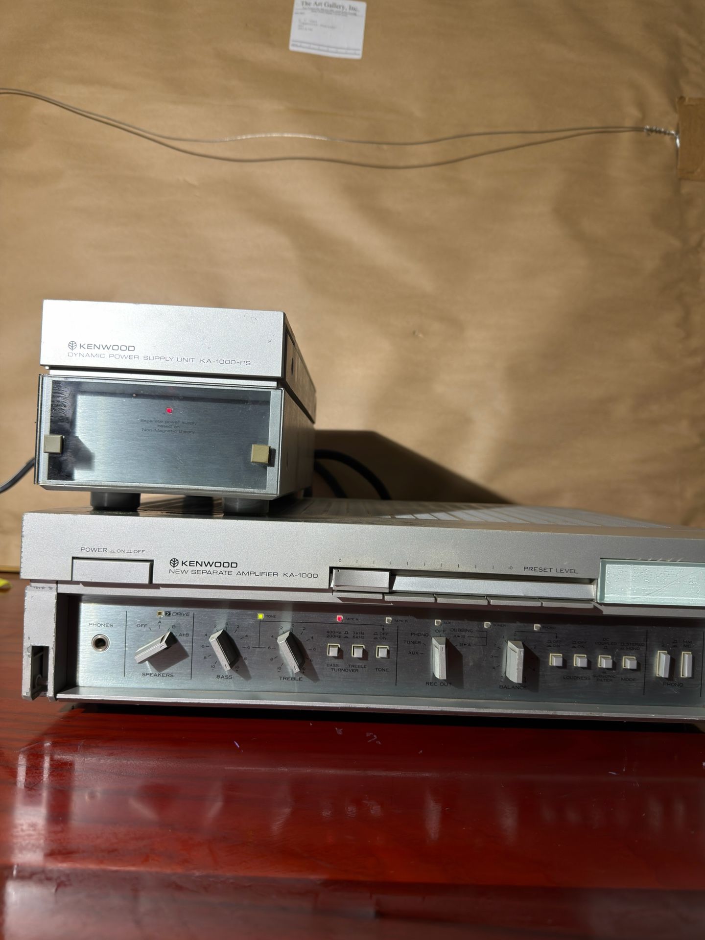 Vintage Kenwood KA-1000 Amp with Matching AM/FM Stereo Tuner