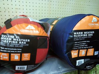 Warm weather sleeping bags new