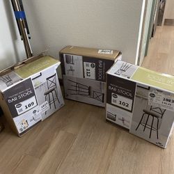 3 Barstools Brand New