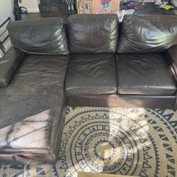 Leather Sectional Couch Sofa