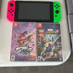 Nintendo switch with two new games