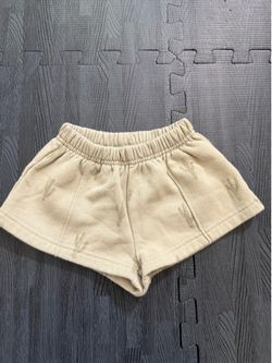Rylee+Cru kids light green shorts