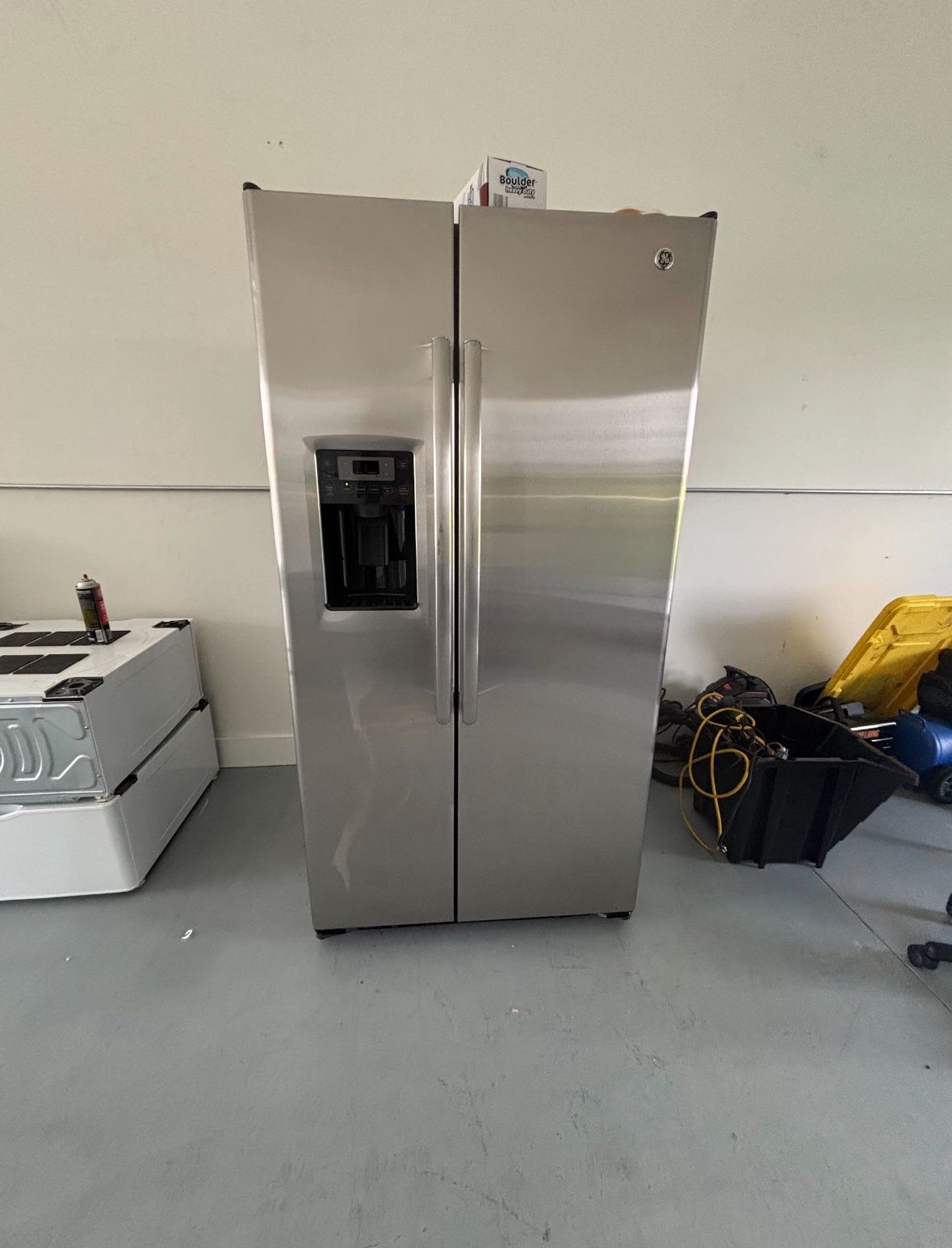 GE Stainless Steel Side By Side Fridge