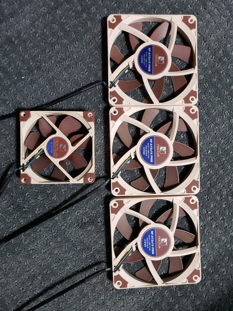 Noctua NF-A12x15 Slim 120mm Fans, Set of 3