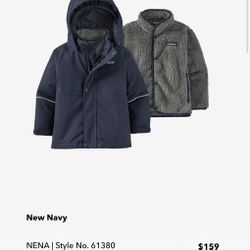 Toddler Patagonia 2in1 Jacket Size3T